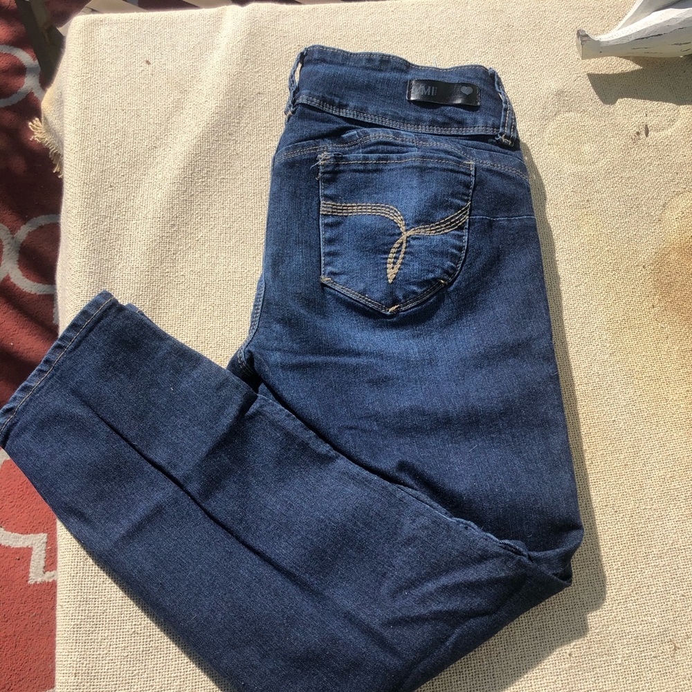 Blue jean capris